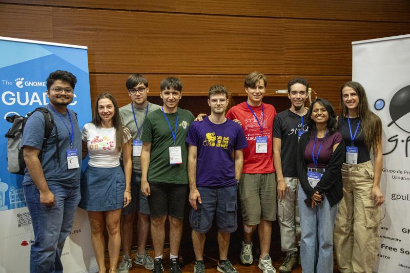 Photo of the organizing team: The wonderful organizing team. LTR: Asmit, Kristi, Iago, Hugo, Miguel, Pedro (me), Victor, Deepesha, Anisa